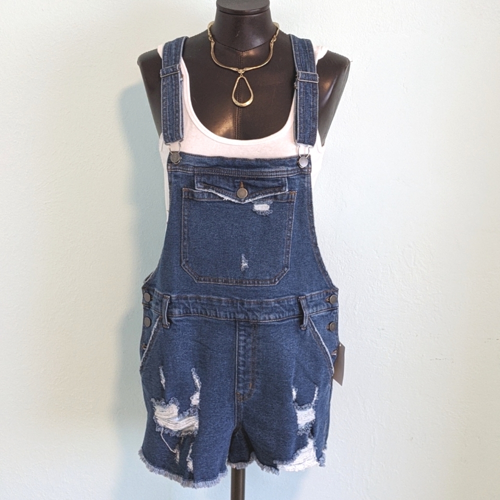 Denim overalls